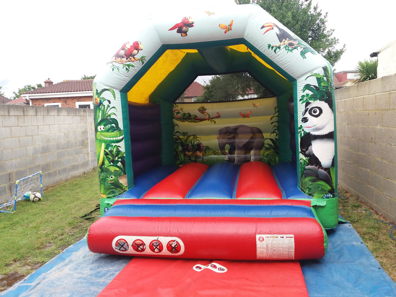 jungle theme bouncy castle